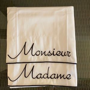 Ballards embroidered king size pillowcases